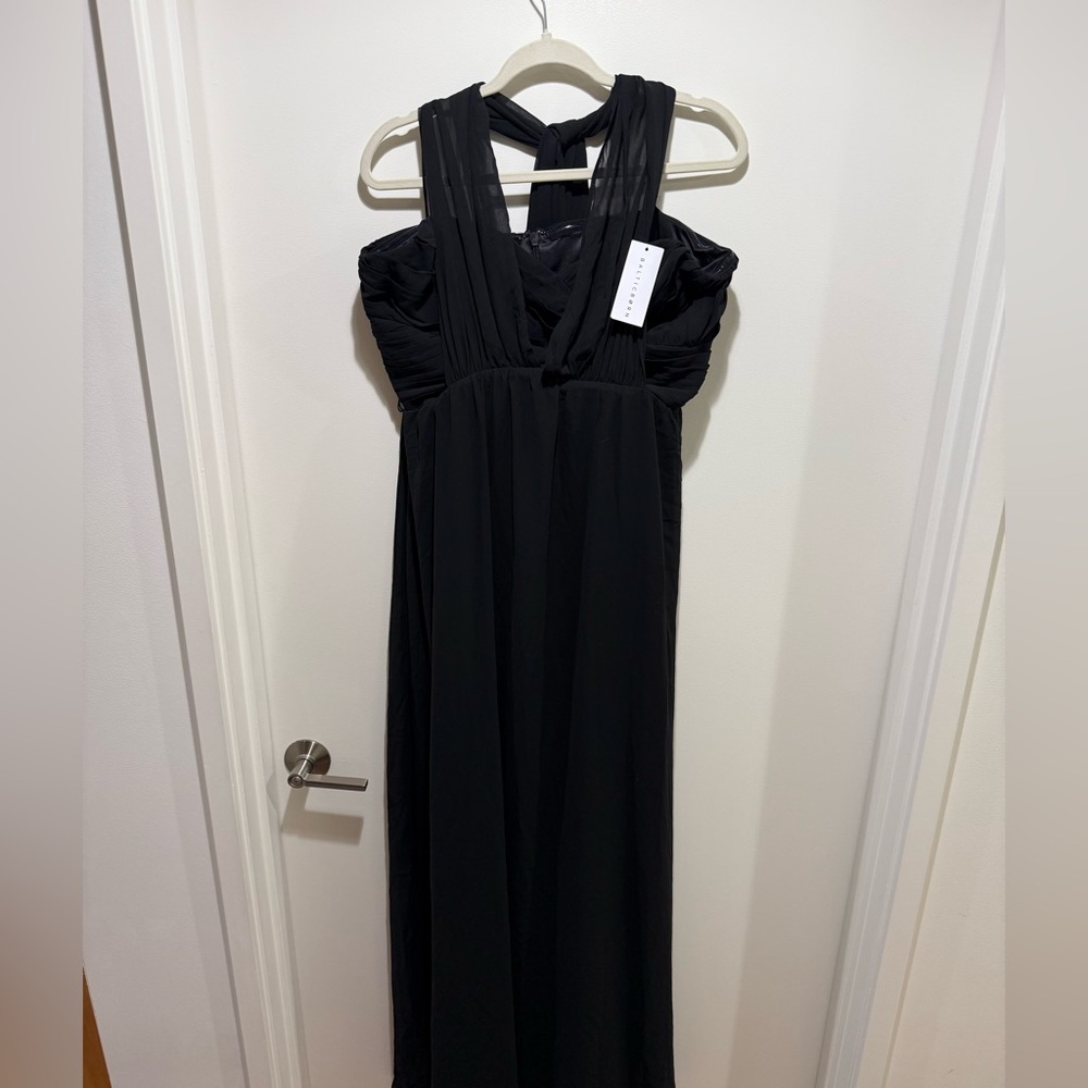 Black Baltic Born Halter Dress Gown